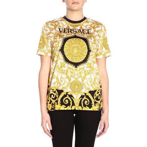 versace t shirt women's sale|versace sweatshirts for women.